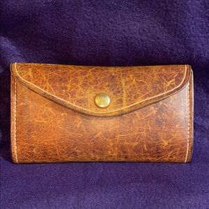 Burning Wagon Leather Wallet